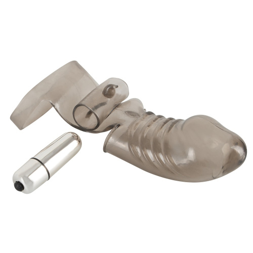 Orion Cock Sleeve With Vibration насадка на член со съемной вибропулей, 15х3.5 см